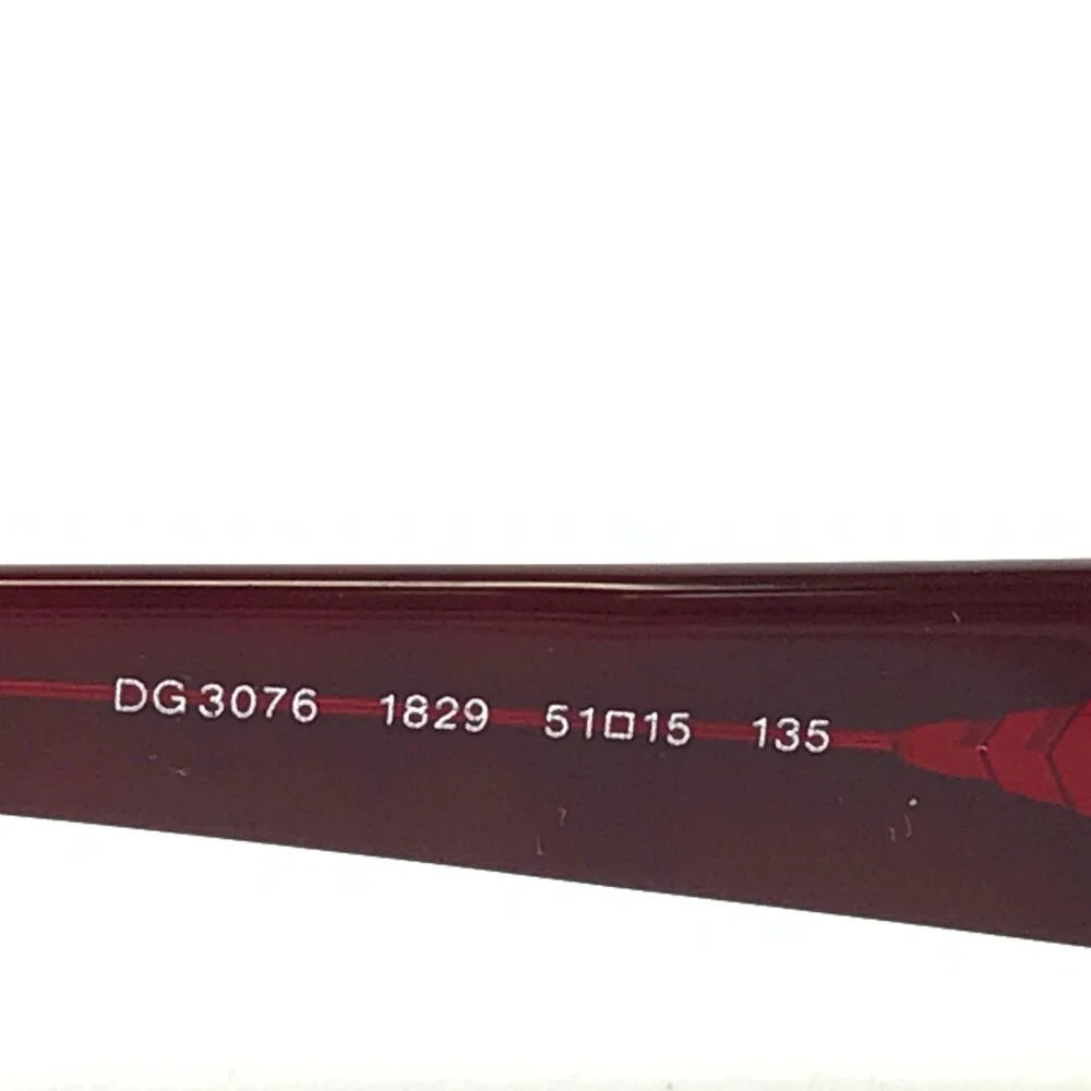 Dolce & Gabbana Eyeglasses Frames DG 3076 1829 Red Black Cheetah Print 51-15-135